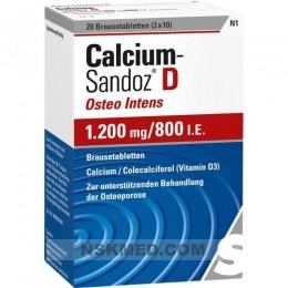 CALCIUM SANDOZ D Osteo intens 1200mg/800I.E. 20 St
