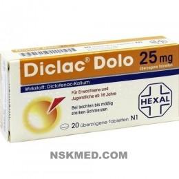 DICLAC Dolo 25 mg überzogene Tabletten 20 St