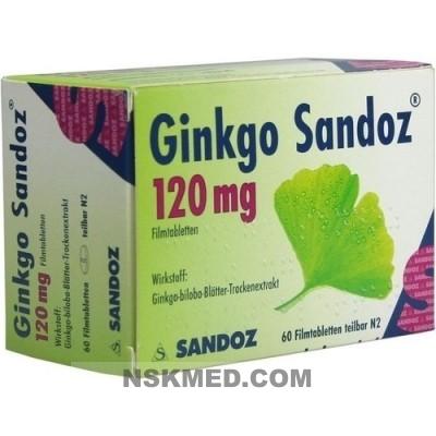 GINKGO SANDOZ 120 mg Filmtabletten 60 St