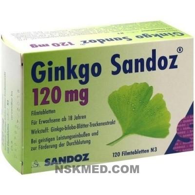 GINKGO SANDOZ 120 mg Filmtabletten 120 St
