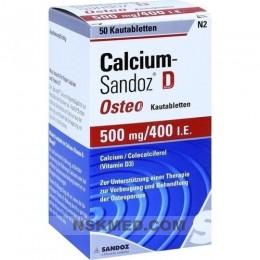 Кальций-Сандоз с витамином D (CALCIUM SANDOZ D) Osteo 500 mg/400 I.E. Kautabl. 50 St