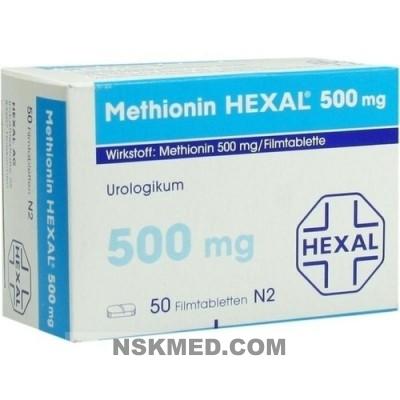 Метионин таблетки (METHIONIN HEXAL) 500 mg Filmtabletten 50 St