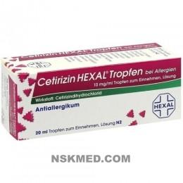 CETIRIZIN HEXAL Tropfen bei Allergien 20 ml