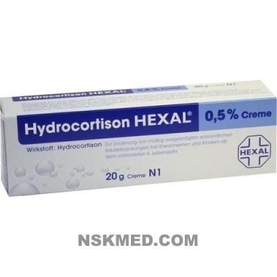 HYDROCORTISON HEXAL 0,5% Creme 20 g