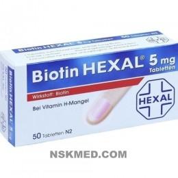 BIOTIN HEXAL 5 mg Tabletten 50 St