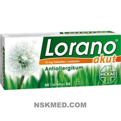 Лорано (LORANO) akut Tabletten 50 St