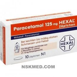 PARACETAMOL 125 mg HEXAL Zäpfchen 10 St