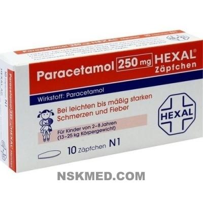 PARACETAMOL 250 mg HEXAL Zäpfchen 10 St