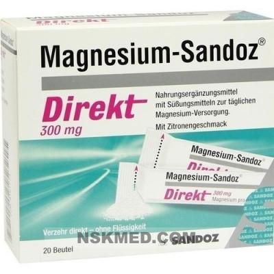 MAGNESIUM SANDOZ Direkt 300 mg Pellets 20 St