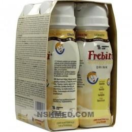 FREBINI Energy Fibre Vanille Trinkflasche 4X200 ml