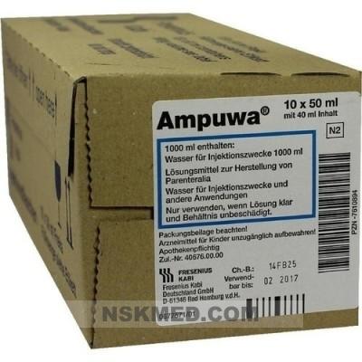 AMPUWA 50 ml Frekaflasche Injekt.-/Infus.-Lsg. 10X40 ml