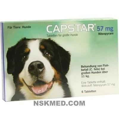 CAPSTAR 57 mg Tabletten f.große Hunde 6 St