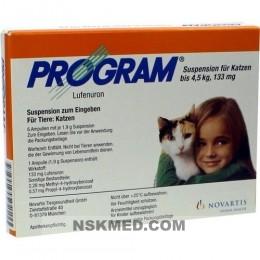 PROGRAM Suspens.f.Katzen b.4,5 kg/133 mg Ampullen 6 St