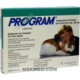 PROGRAM Suspens.f.Katzen v.4,5-9 kg/266 mg Amp. 6 St
