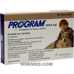 PROGRAM 204,9 mg 7-20 kg Tabl.f.Hunde 6 St
