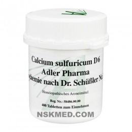 BIOCHEMIE Adler 12 Calcium sulfuricum D 6 Tabl. 400 St