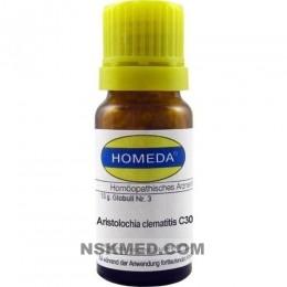 HOMEDA Aristolochia clematis C 30 Globuli 10 g