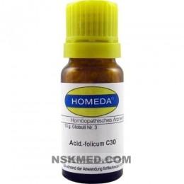 HOMEDA Acidum folicum C 30 Globuli 10 g