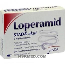 LOPERAMID STADA akut 2 mg Hartkapseln 10 St
