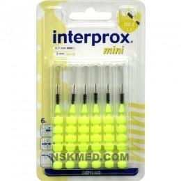 INTERPROX reg mini gelb Interdentalbürste Blister 6 St