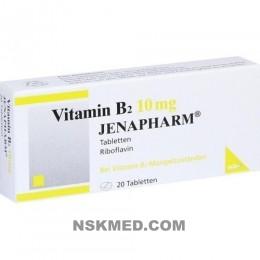 VITAMIN B2 10 mg Jenapharm Tabletten 20 St