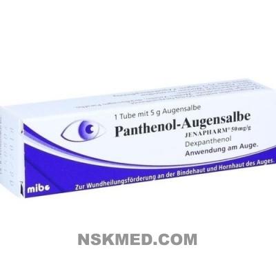 Пантенол мазь (PANTHENOL) Augensalbe Jenapharm 5 g