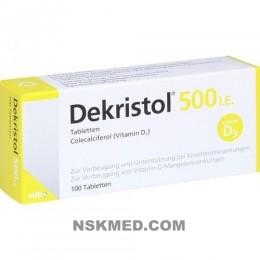 Декристол (DEKRISTOL) 500 I.E. Tabletten 100 St