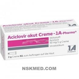 ACICLOVIR akut Creme 1A Pharma 2 g
