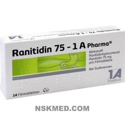 RANITIDIN 75 1A Pharma Filmtabletten 14 St