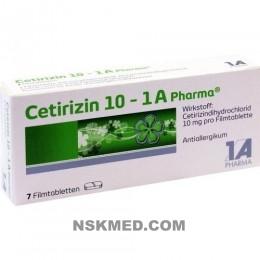 CETIRIZIN 10 1A Pharma Filmtabletten 7 St