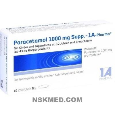 PARACETAMOL 1.000 mg 1A Pharma Suppositorien 10 St
