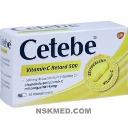 CETEBE Vitamin C Retardkapseln 500 mg 30 St