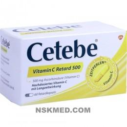 CETEBE Vitamin C Retardkapseln 500 mg 60 St