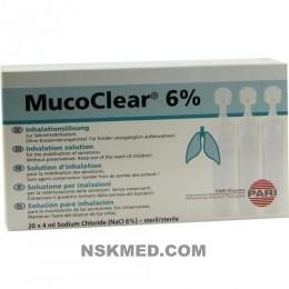 Мукоклеар раствор для ингаляций (MUCOCLEAR 6% NaCl Inhalationslösung) 20X4 ml
