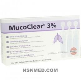 Мукоклеар раствор для ингаляций (MUCOCLEAR 3% NaCl Inhalationslösung) 20X4 ml