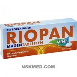 RIOPAN Magen Tabletten Mint 800 mg Kautabletten 20 St