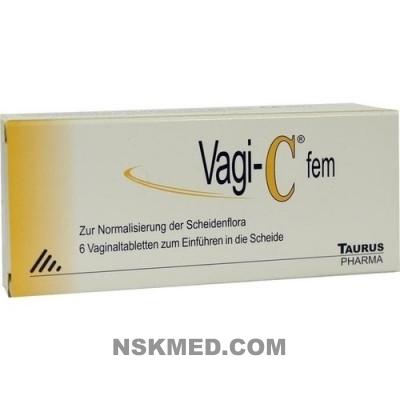 Ваги С таблетки вагинальные (VAGI C Fem Vaginaltabletten) 6 St