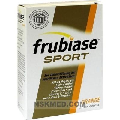 Фрубиасе спорт шипучие таблетки со вкусом апельсина (FRUBIASE SPORT) Brausetabletten 20 St