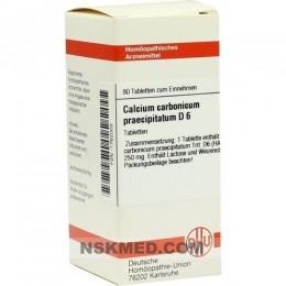 CALCIUM CARBONICUM PRAECIPITATUM D 6 Tabletten 80 St