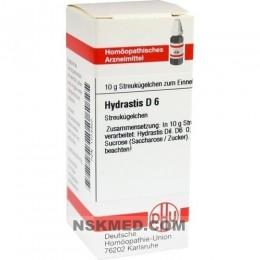 Гидрастис разведение Д6 гранулы (HYDRASTIS D 6 Globuli) 10 g