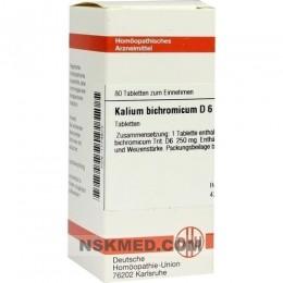 KALIUM BICHROMICUM D 6 Tabletten 80 St