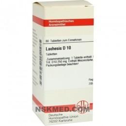 LACHESIS D 10 Tabletten 80 St