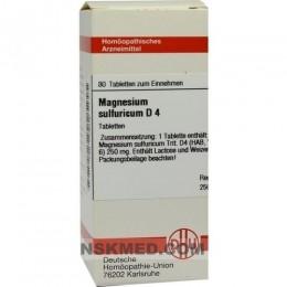 MAGNESIUM SULFURICUM D 4 Tabletten 80 St