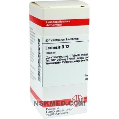 LACHESIS D 12 Tabletten 80 St