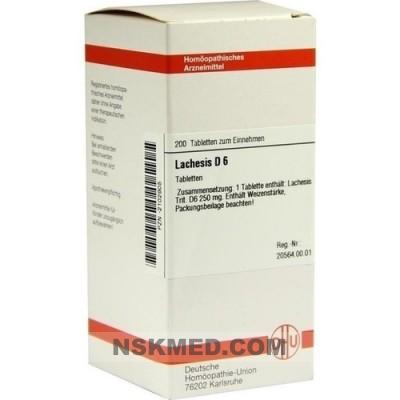 LACHESIS D 6 Tabletten 200 St