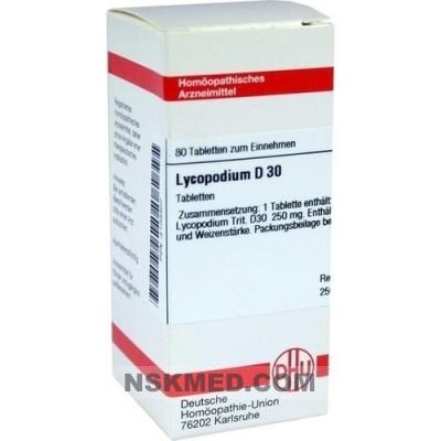 Ликоподий Д30 пыльца плауна булавовидного (LYCOPODIUM D 30) Tabletten 80 St