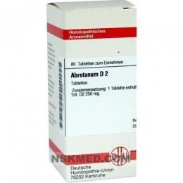 ABROTANUM D 2 Tabletten 80 St
