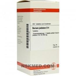 BARIUM JODATUM D 4 Tabletten 200 St