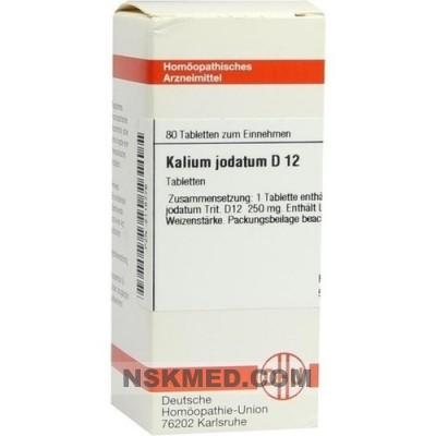 KALIUM JODATUM D 12 Tabletten 80 St