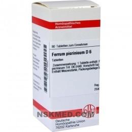 FERRUM PICRINICUM D 6 Tabletten 80 St